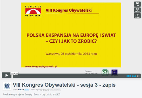 Relacja z sesji: Polska ekspansja na Europę i świat - czy i jak to zrobić?