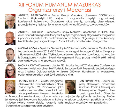 XII Forum Humanum Mazurkas